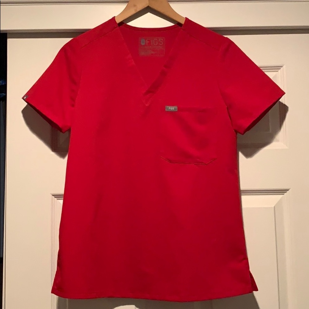 Limited edition Red Figs scrub top